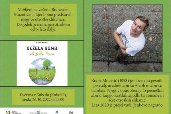 Rezidenca Alojza Kocjančiča: Večer v družbi Braneta Mozetiča