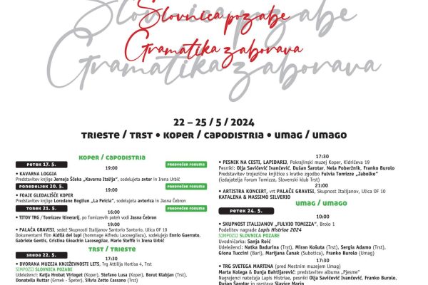 25. FORUM TOMIZZA XXV FORUM TOMIZZA