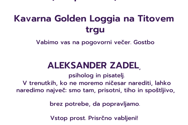 Aleksander Zadel: PRESENTI in SILENZIO