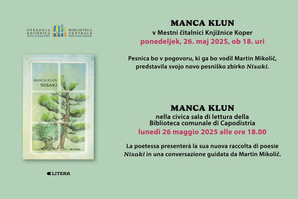 MANCA KLUN: pesniška zbirka NISAKI