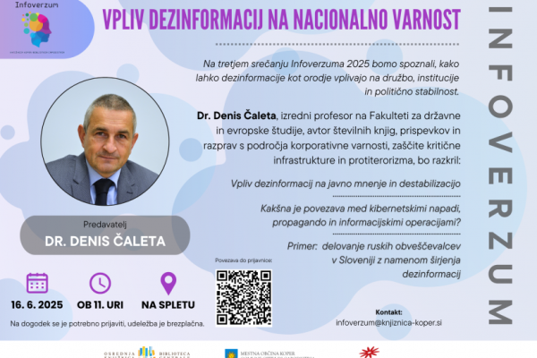 INFOVERZUM: Vpliv dezinformacij na nacionalno varnost